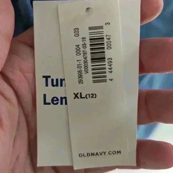 Old Navy Blue Girls Size XL (12-14) Long Sleeve Button Down Top Tunic Length - Picture 7 of 12